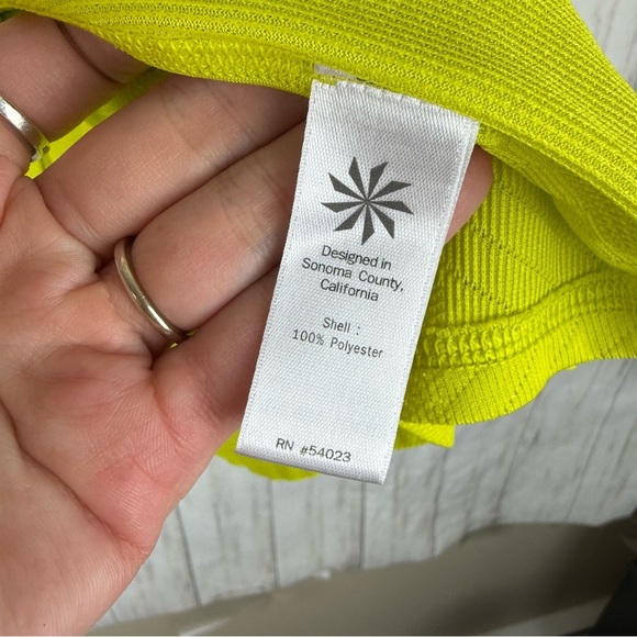 Athleta lime green yellow tank Medium - Picture 4 of 6